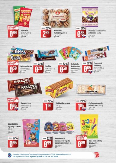 Leták COOP Jednota - COOP Jednota - Brezno od 14.10. do 04.11. - strana 6