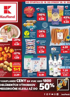 Kaufland leták platný od štvrtka 22.10.