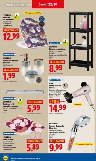 Catalogue Lidl - Lidl valable dès le 22/10 au 28/10 - page 42