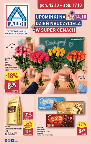 Gazetka ALDI - ALDI - Dzień nauczyciela od 12.10. do 17.10. - strona 1