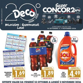 Volantino Decò - Decò - Supermercati/Maxistore/Local valido dal 23/10 al 02/11 - pagina 1