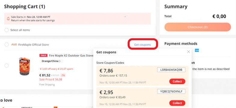 AliExpress promo code