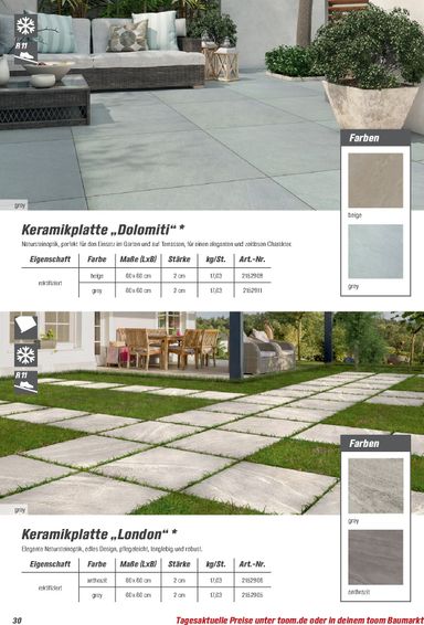 Prospekt toom - Toom - Gartenbaustoffe gültig ab 01.03. bis 31.12. - seite 30
