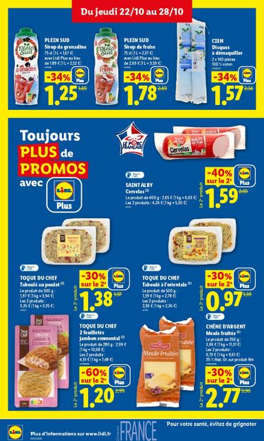 Catalogue Lidl - Lidl valable dès le 22/10 au 28/10 - page 18