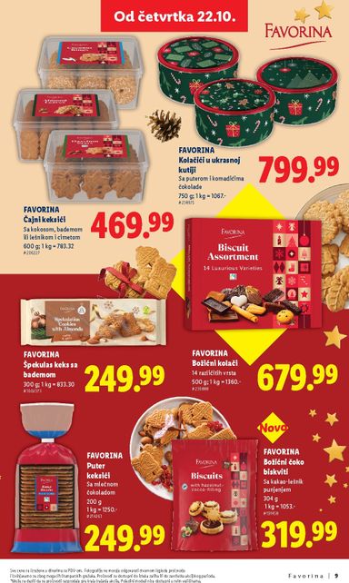 Katalog Lidl - Lidl - Favorina od 22.10 do 31.12 - strana 9