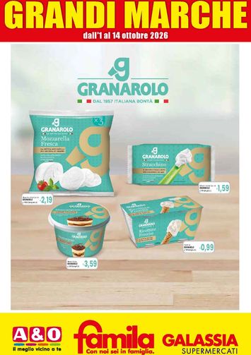 Volantino Famila - Famila - Grandi Marche valido dal 01/10 al 14/10 - pagina 1