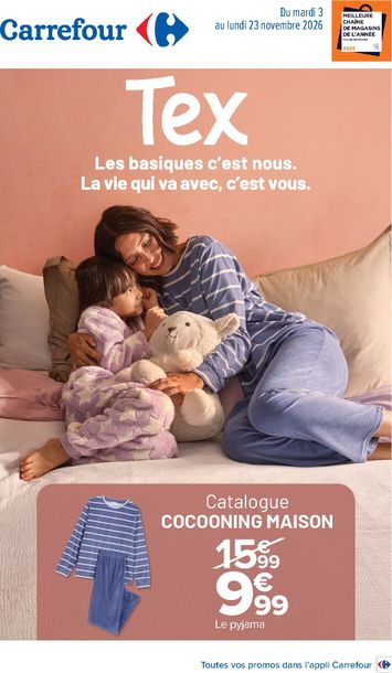 Catalogue Carrefour - Carrefour - Cocooning maison valable dès le 03/11 au 23/11 - page 1