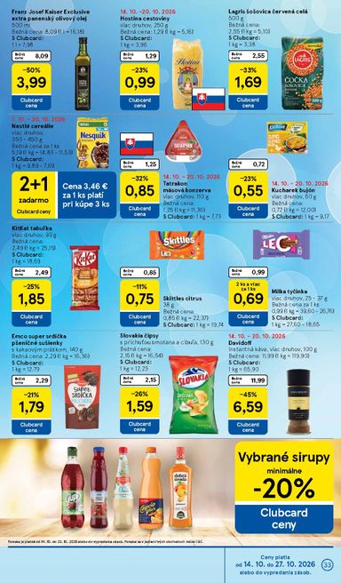 Leták Tesco - Tesco od 14.10. do 20.10. - strana 33