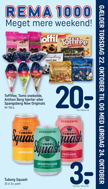 Brochurer Rema 1000 - Rema 1000 - Weekend gyldig fra 22.10. til 24.10. - side 1