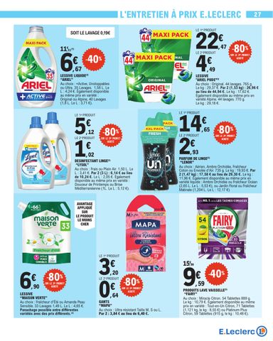 Catalogue E.Leclerc - E.Leclerc - Nos promos du moment valable dès le 13/10 au 24/10 - page 27