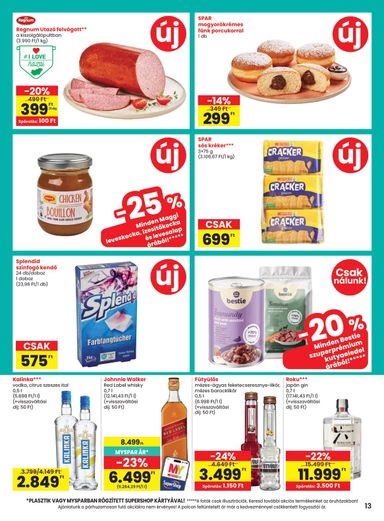Akciós újság Spar - SPAR érvényes 10.22.-tól 10.28.-ig - 13 oldal