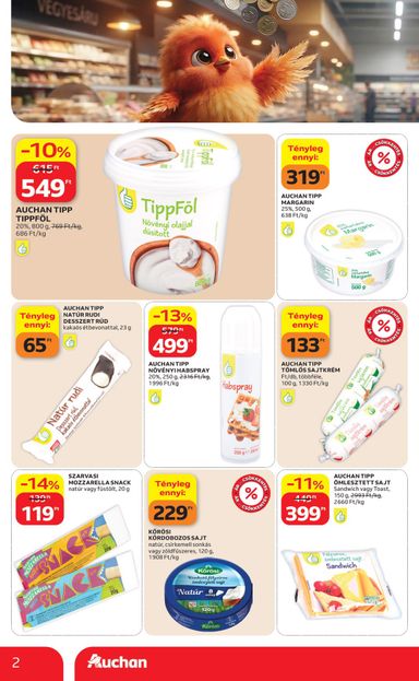 Akciós újság Auchan - Auchan - Filléres ajánlataink érvényes 10.29.-tól 11.04.-ig - 2 oldal