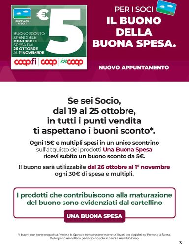 Volantino Coop Firenze - Coop Firenze - Il tuo supermercato valido dal 22/10 al 04/11 - pagina 3