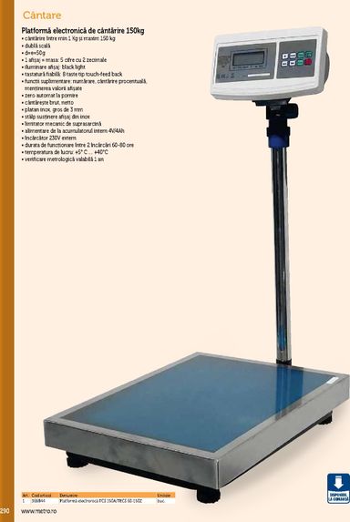 Catalogul Metro - Metro - Echipamente Profesionale pentru HoReCa de la 01.01. până la 31.12. - pagina 290