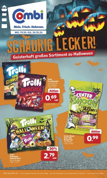 Prospekt Combi - Combi - Schaurig lecker! gültig ab 19.10. bis 24.10. - seite 1