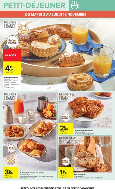 Catalogue Carrefour - Carrefour - Petit Déjeuner valable dès le 03/11 au 16/11 - page 24