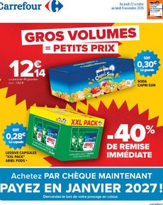 Carrefour - Gros Volumes = Petits Prix