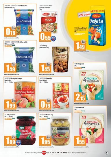 Leták COOP Jednota - COOP Jednota - Galanta od 01.10. do 14.10. - strana 5