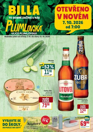 Leták Billa - Billa - Prostějov od 07.10. do 13.10. - strana 1