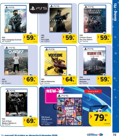Folder Carrefour - Carrefour - Catalogue Jouets van 14/10 tot 06/12 - side 73