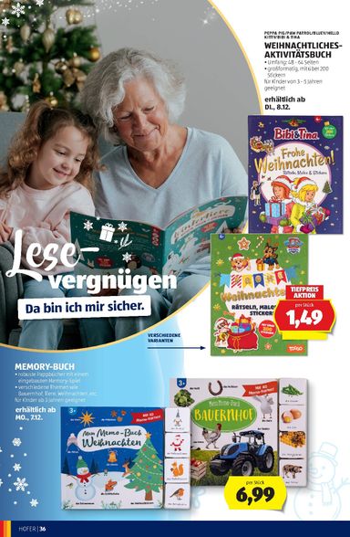 Leták Hofer Rakúsko - Hofer Rakúsko - Unser Weihnachtskatalog od 30.10. do 31.12. - strana 36