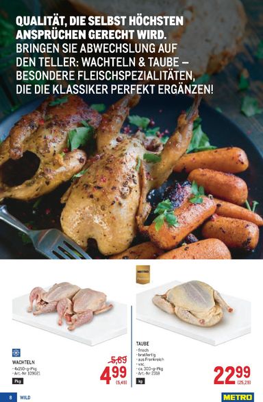 METRO-Flugblatt - Metro - Wild Spezial gültig ab 17.09. bis 25.11. - seite 8