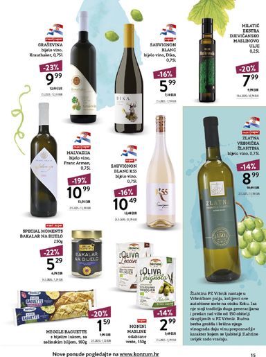 Katalog Konzum - Konzum - Vinoteka vrijedi od 12.10. do 25.10. - stranica 15