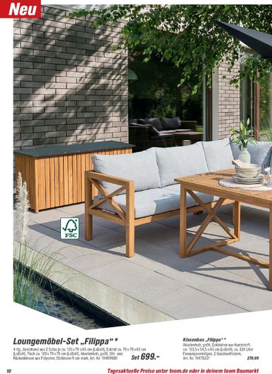 Prospekt toom - Toom - Gartenmöbel & Solar-Leuchten gültig ab 01.03. bis 31.12. - seite 10