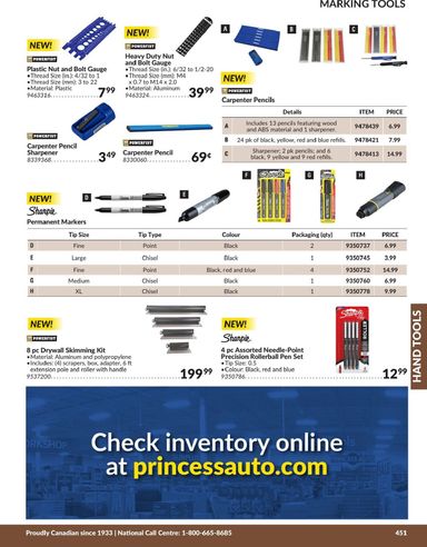 Flyer Princess Auto - Princess Auto - Hand Tools valid since 04-21 until 12-31 - page 61