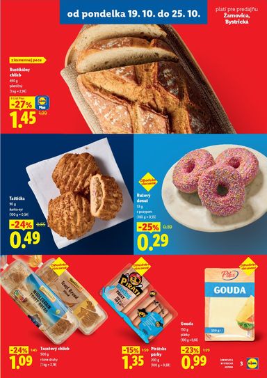 Leták Lidl - Lidl - Nová predajňa v Žarnovici od 19.10. do 25.10. - strana 3