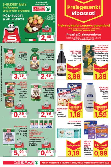 Volantino Despar - Despar valido dal 29/10 al 11/11 - pagina 14