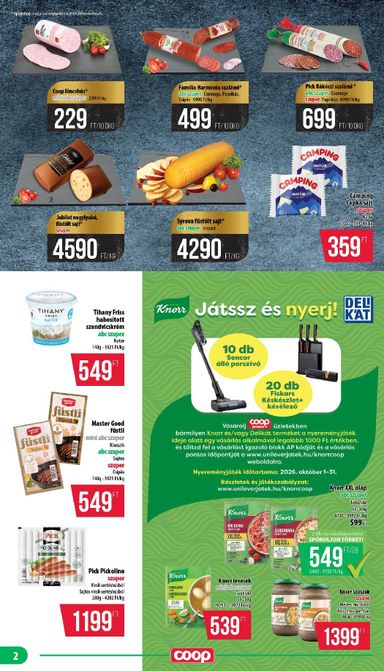 Akciós újság Coop - Coop - Nyírzem/Szabolcs érvényes 10.22.-tól 10.28.-ig - 2 oldal