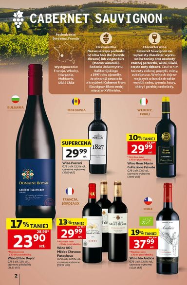 Leták Auchan Poľsko - Hipermarket Auchan Poľsko - Katalog Wino od 05.10. do 31.10. - strana 2