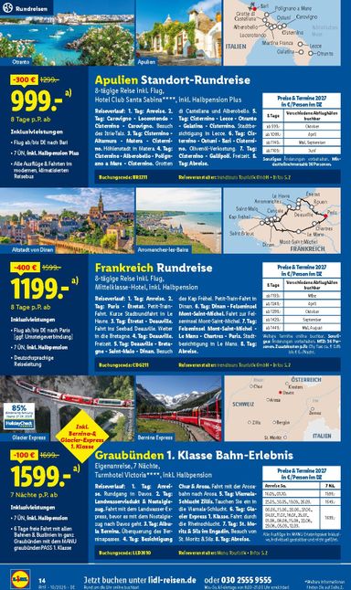 Prospekt Lidl - Lidl - Reise-Highlights gültig ab 30.09. bis 31.10. - seite 14
