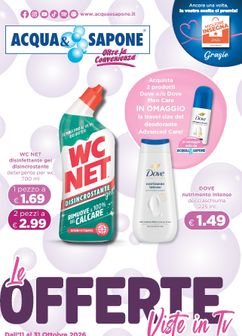 Volantini Acqua e Sapone da domenica 11/10