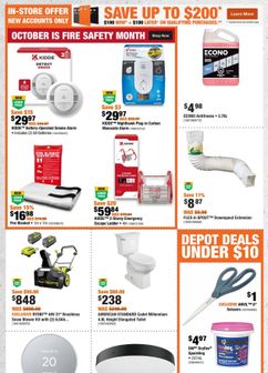 Home Depot flyer from Thursday 10-08