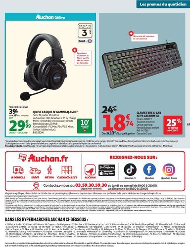 Catalogue Auchan - Auchan valable dès le 13/10 au 25/10 - page 63