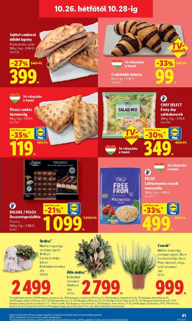 Akciós újság Lidl - Lidl érvényes 10.22.-tól 10.28.-ig - 61 oldal
