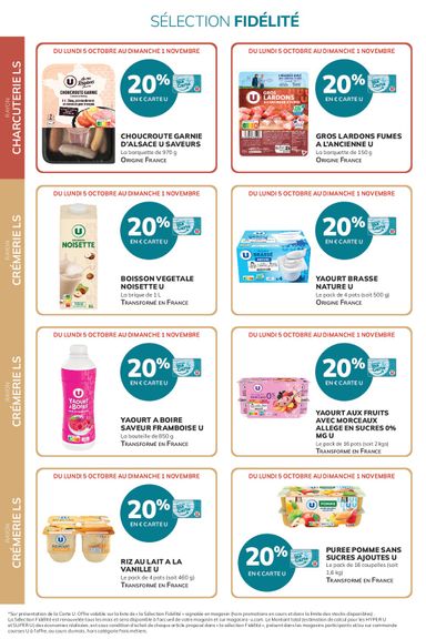 Catalogue Super U - Super U - Ma sélection Carte U valable dès le 05/10 au 01/11 - page 4