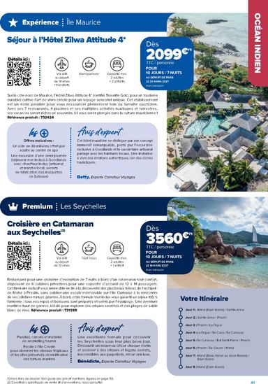 Catalogue Carrefour - Carrefour - Séjours & Circuits valable dès le 14/08 au 31/03 - page 41