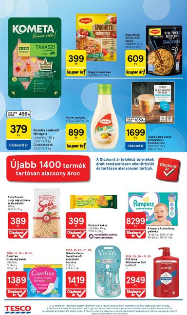 Akciós újság Tesco - Tesco érvényes 10.29.-tól 11.04.-ig - 4 oldal