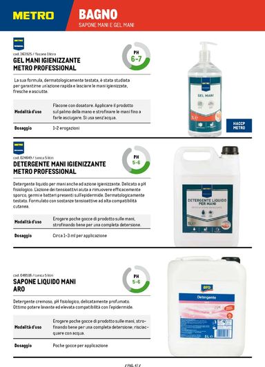 Volantino METRO - Metro - Catalogo detergenza 2026 valido dal 07/01 al 31/12 - pagina 47