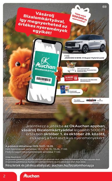 Akciós újság Auchan - Auchan Hipermarket érvényes 10.22.-tól 10.28.-ig - 2 oldal