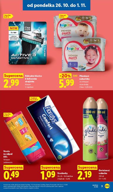 Leták Lidl - Lidl - Ešte viac extra akcií od 26.10. do 01.11. - strana 3