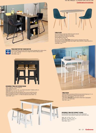 Catalogue Conforama - Conforama - Guide Cuisine valable dès le 01/03 au 31/12 - page 37