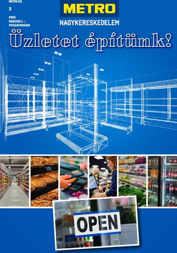 Akciós újság Metro - Metro - Üzletet építünk! érvényes 03.01.-tól 12.31.-ig - 1 oldal