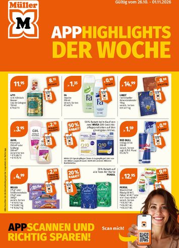 Prospekt Müller - Müller gültig ab 26.10. bis 01.11. - seite 1
