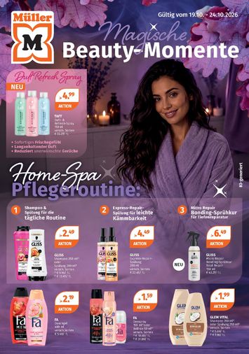 Müller-Flugblatt - Müller - Magische Beauty Momente gültig ab 19.10. bis 24.10. - seite 1