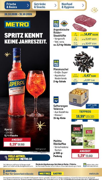 Prospekt METRO - Metro gültig ab 26.10. bis 31.10. - seite 1