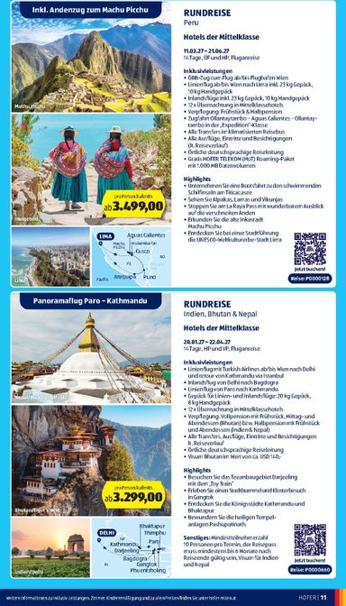 HOFER-Flugblatt - HOFER - Reisen Katalog gültig ab 30.09. bis 27.10. - seite 11